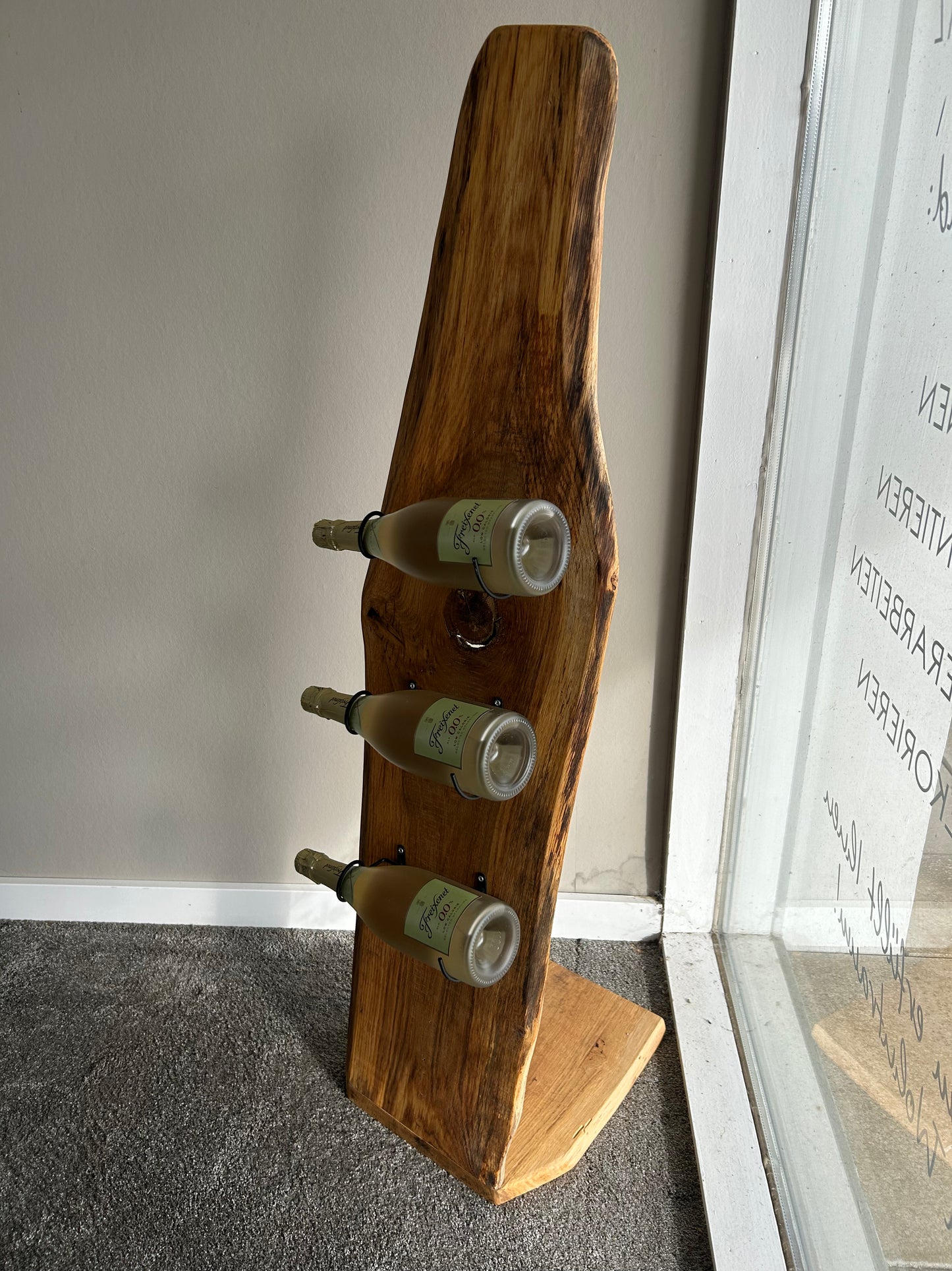 Weinständer Eiche Mit Halter